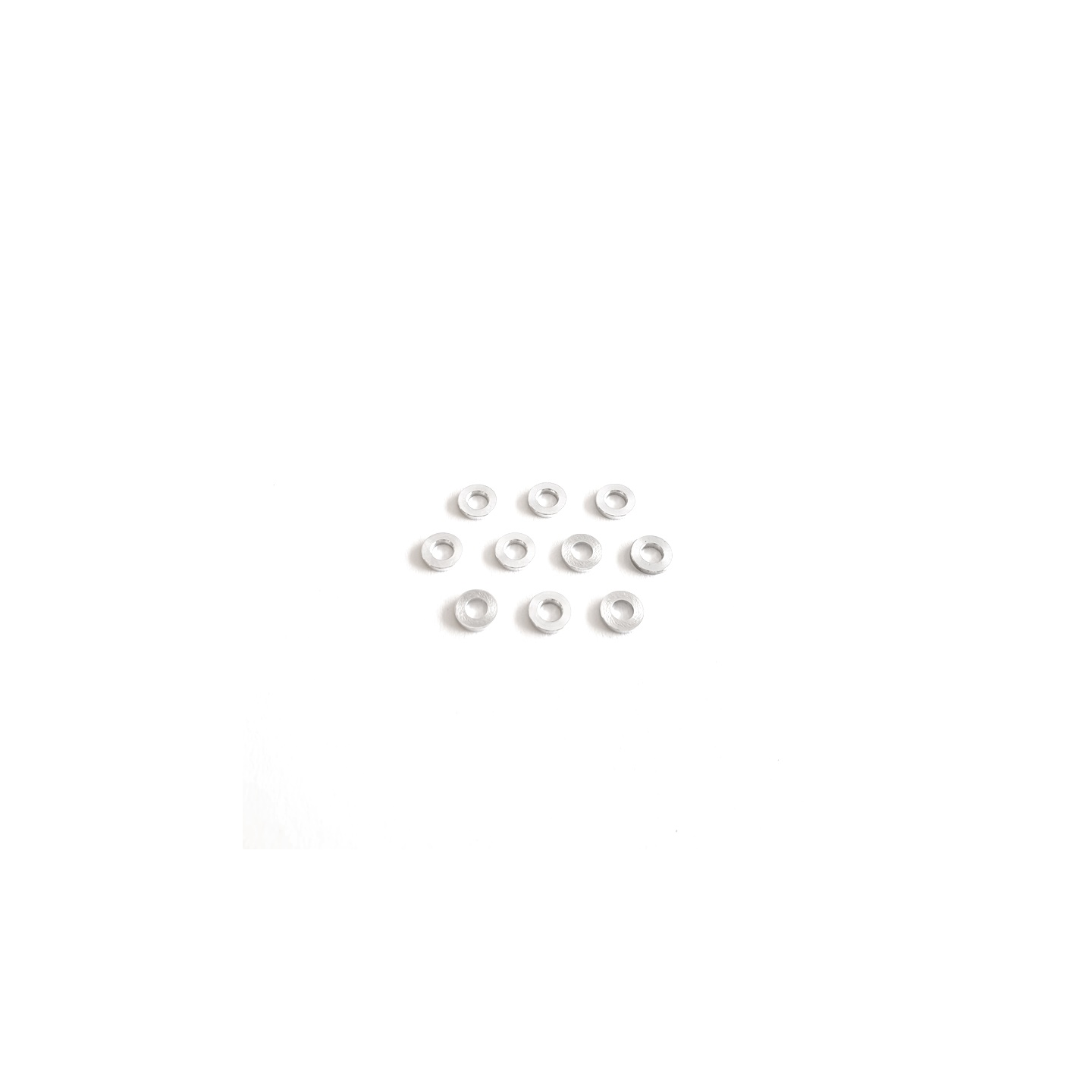 3X6X0,3MM SPESSORI IN ALLUMINIO (10PCS)