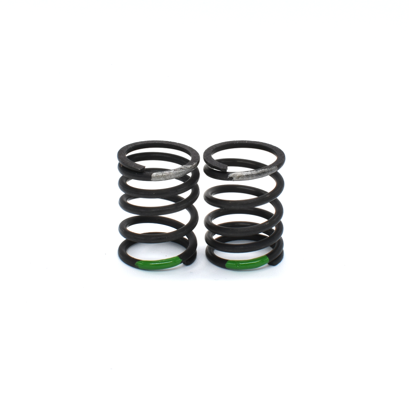 PROGRESSIVE FRONT SPRING SILVER/GREEN (2PCS)