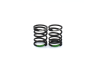 PROGRESSIVE FRONT SPRING SILVER/GREEN (2PCS)