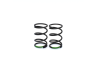 REAR SHOCK SPRING GREEN (2PCS)