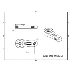 GT5 RS ONE SERVO HORN BRAKE 25T