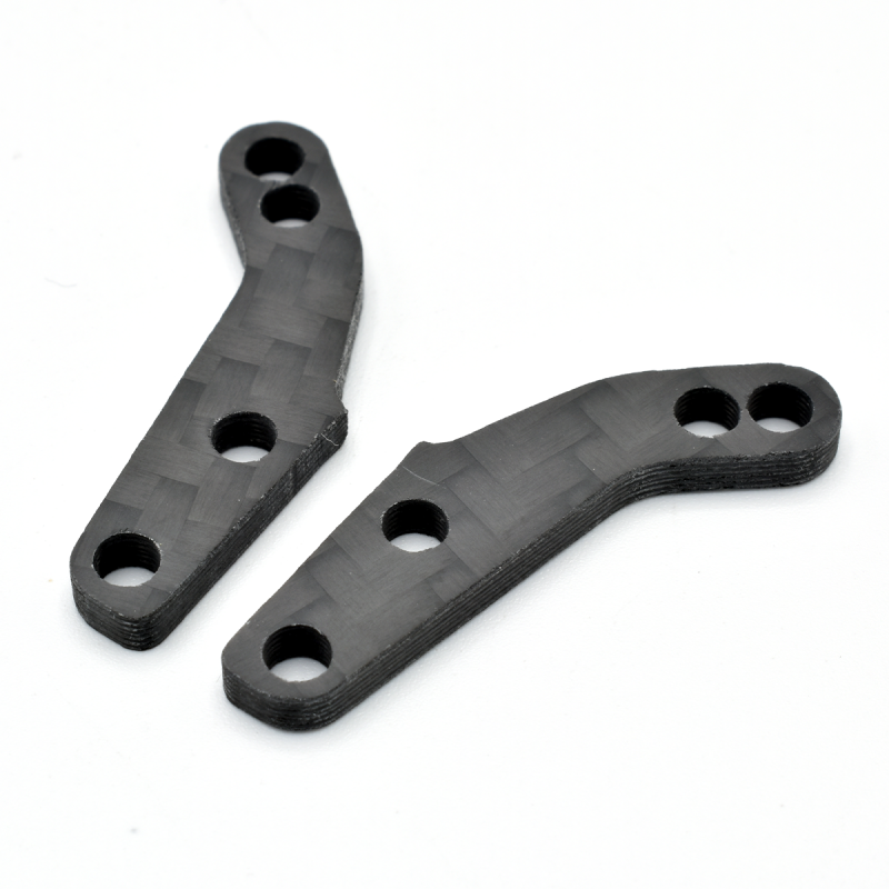 LAB TE06 FRONT SHOCK FIXING CARBON PLATE (2pcs)