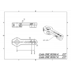 KIT SQUADRETTA FRENO ONE 23T