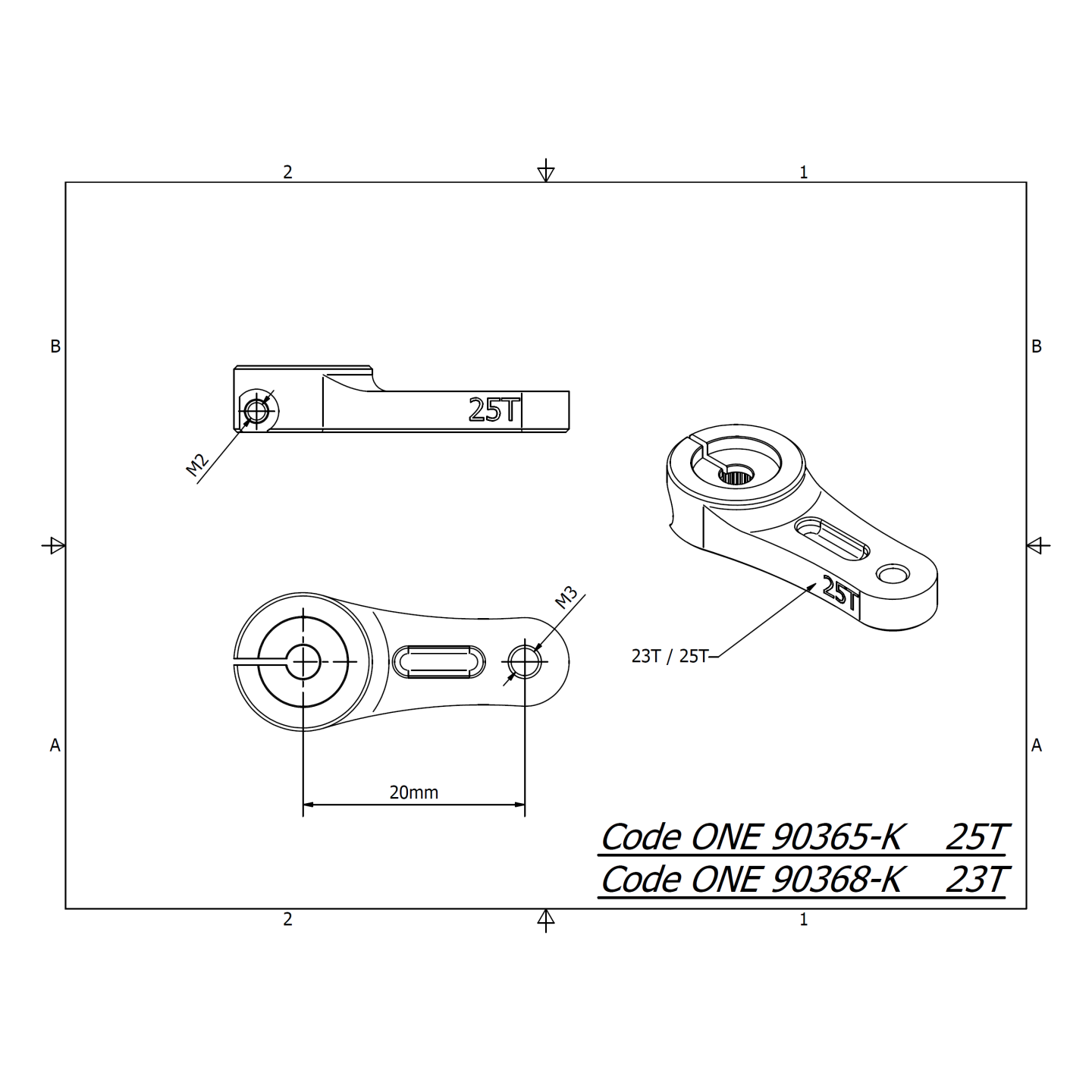ONE SERVO STEERING HORN 25T