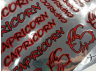 CAPRICORN MIRROR RED STICKERS