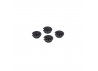 ALUMINIUM SHOCK SPRINGS RETAINER - 4PCS-BLACK