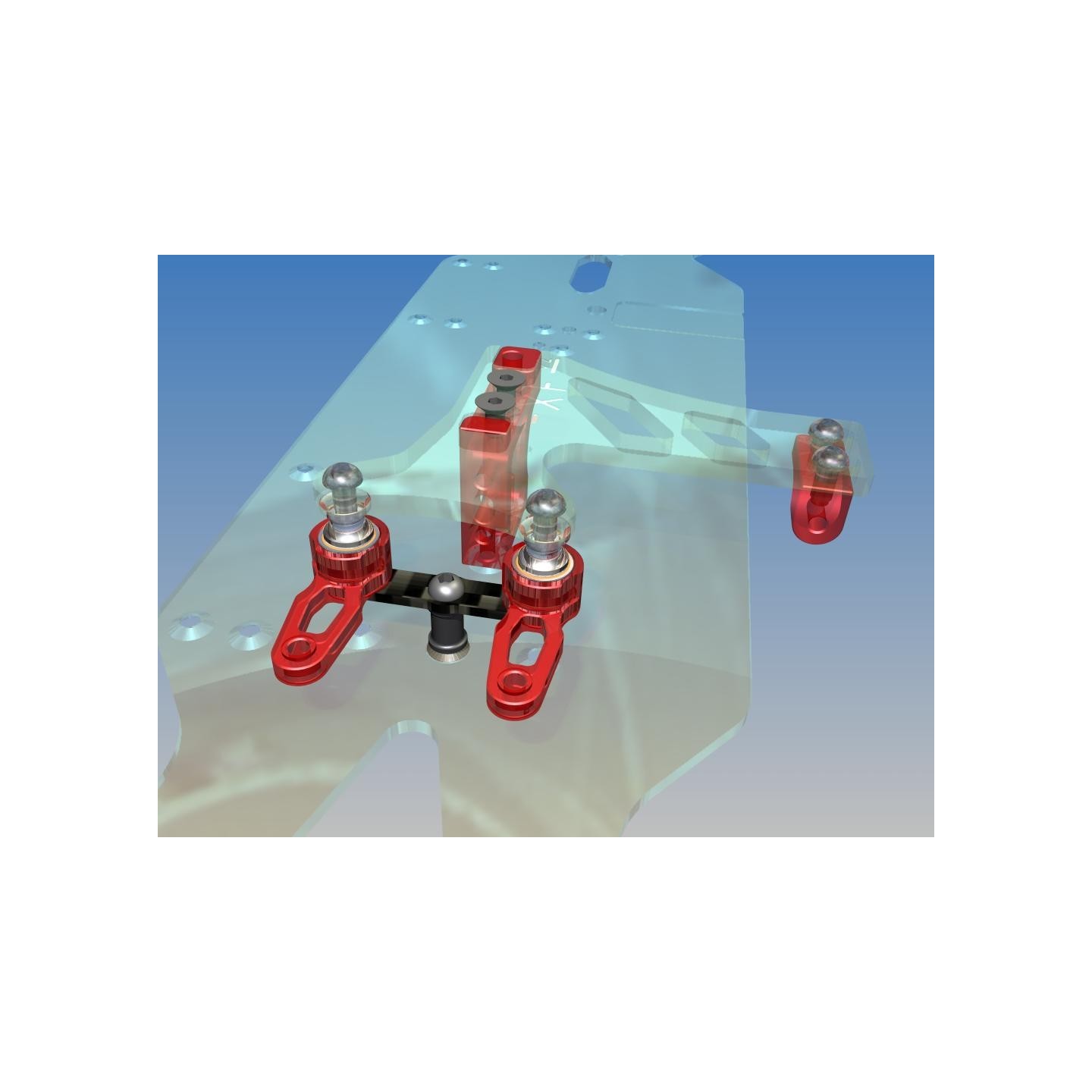 Carbon steering reinforcement plate kit
