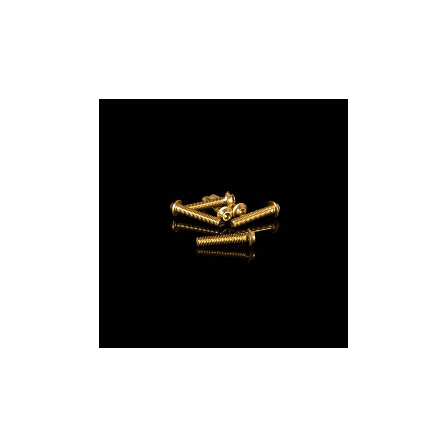 VITE M3x14 TESTA SPECIAL BOTTOM 7075 6pz - ORO