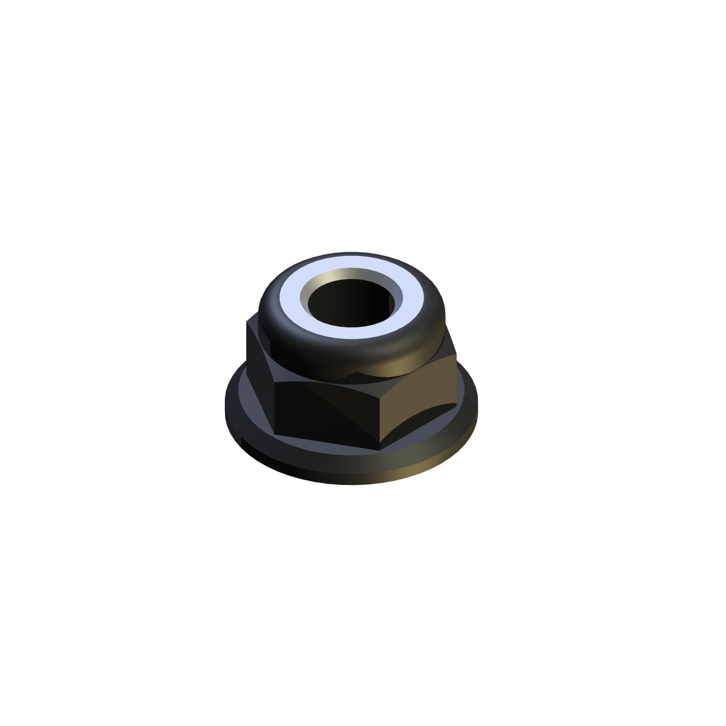 NUT M4 ABL FLANGED (2pcs)