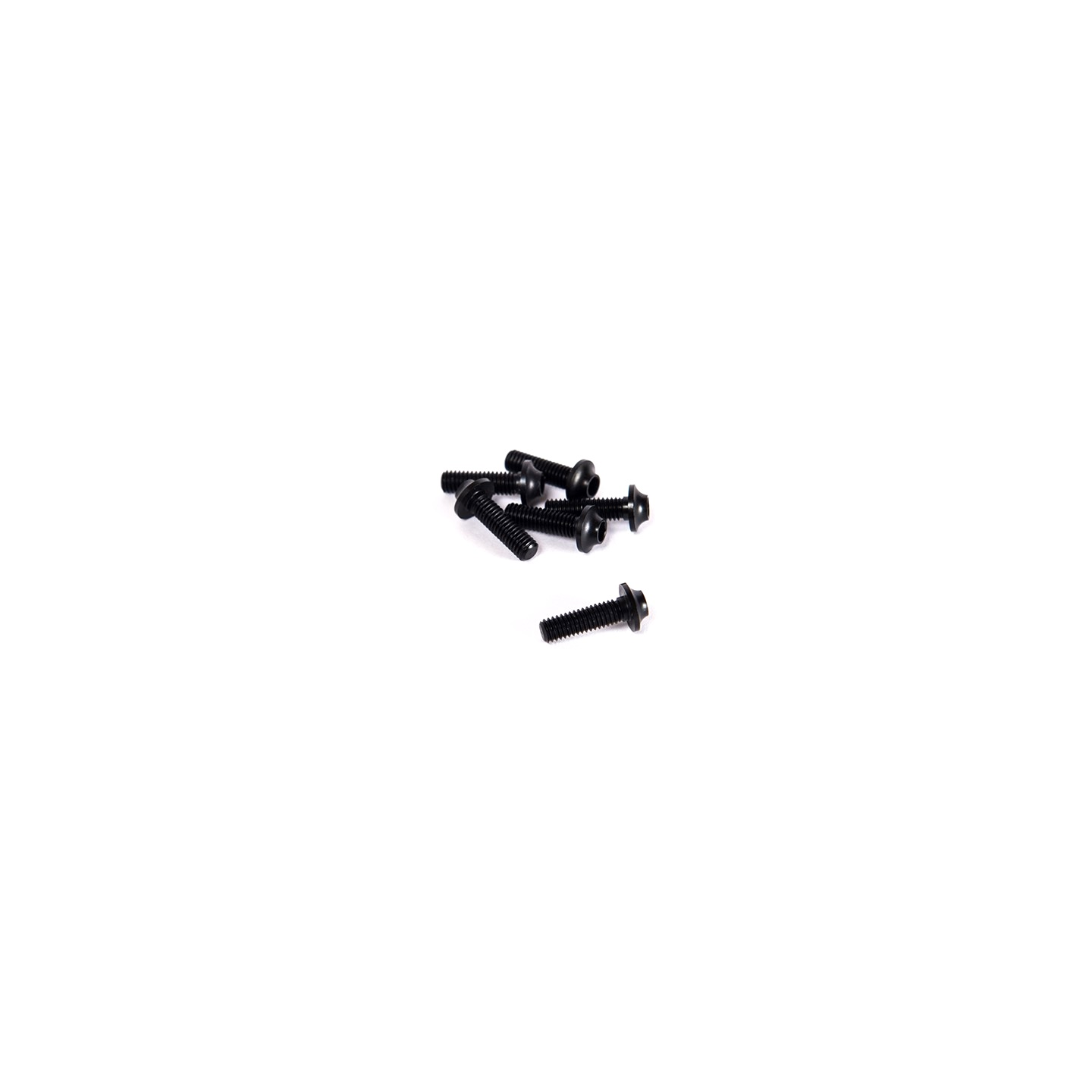 SCREW M3x10 SPECIAL BOTTOM HEAD 7075 - 6pcs - BLACK